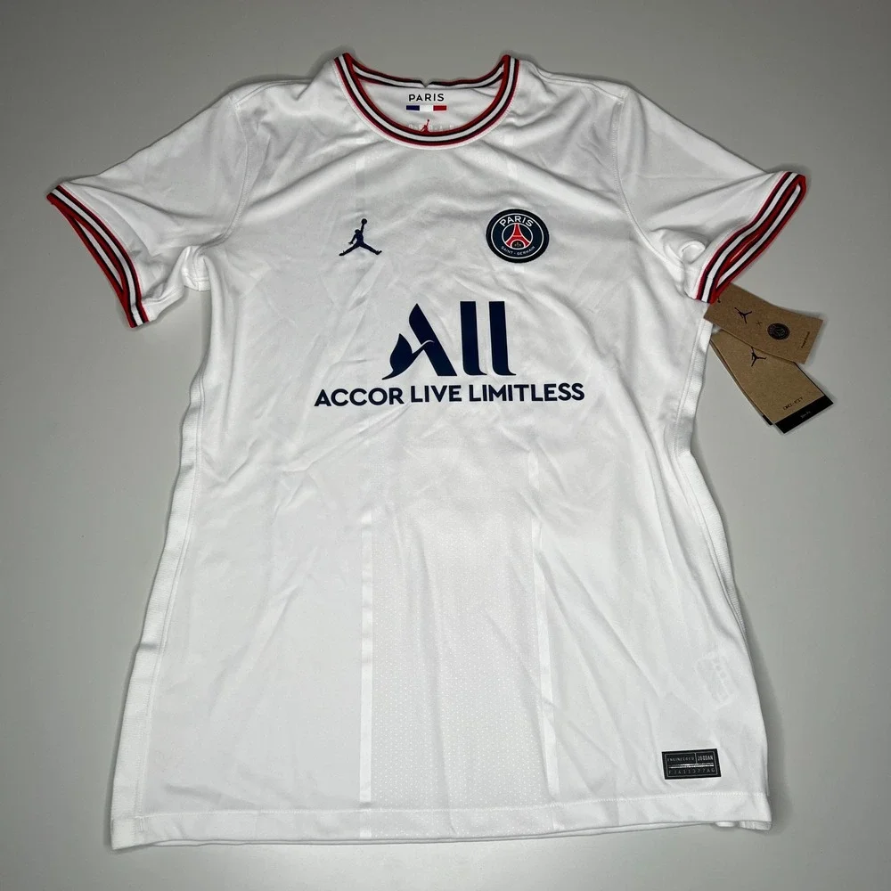PSG Paris Saint-Germain Jordan Away Jersey Women's L White DH7474-101 NWT